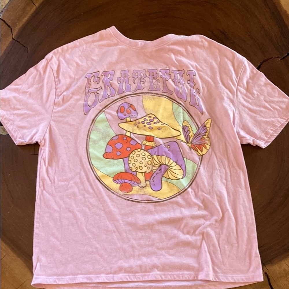 Grayson Threads Pink and Purple Short Sleeve Tee/ Oversized XS